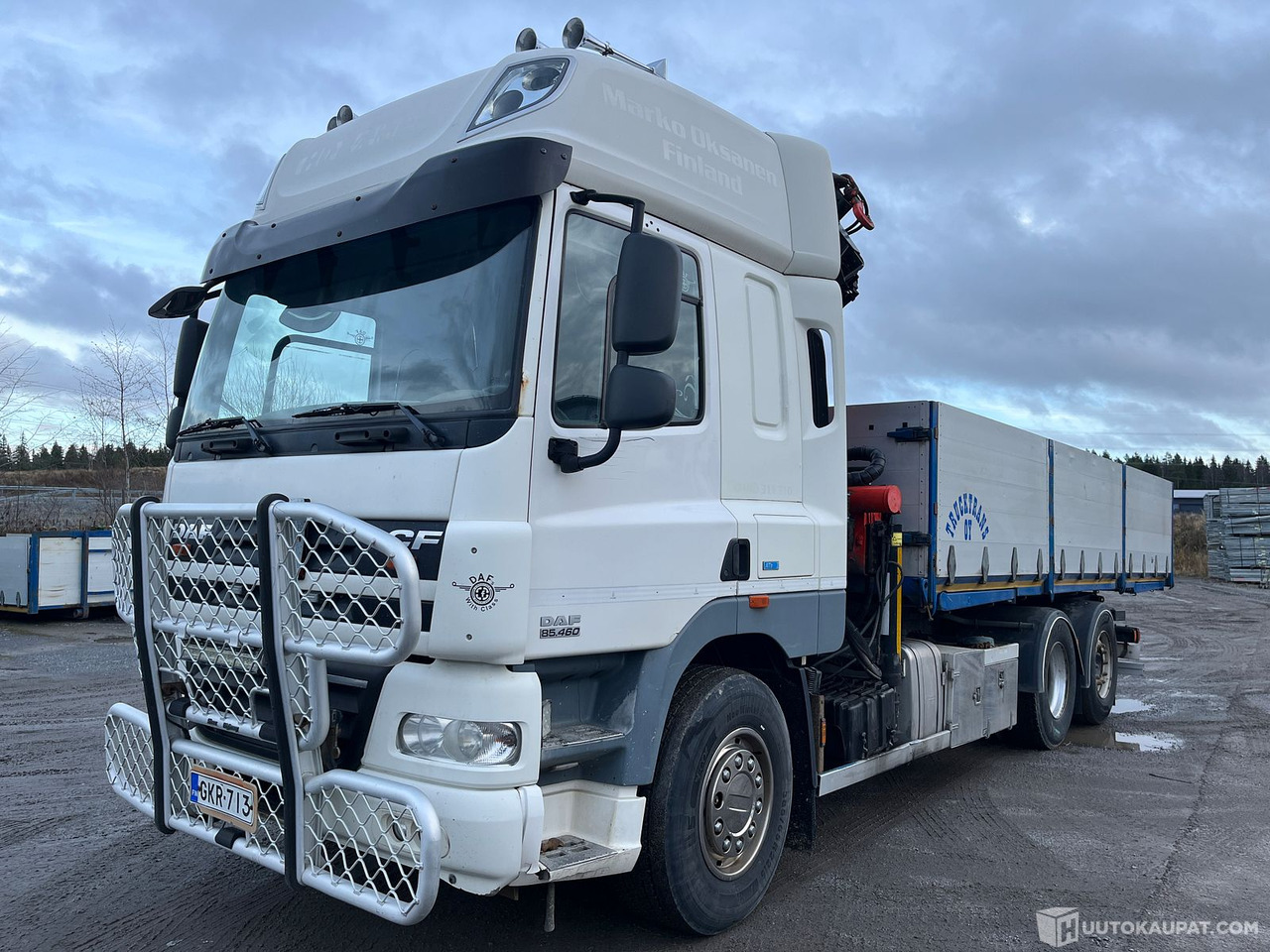 Daf CF85.460 FAN, 2013, Kangasala - شاحنات مسطحة, شاحنة كرين: صورة 1 Daf CF85.460 FAN, 2013, Kangasala - شاحنات مسطحة, شاحنة كرين: صورة 1
