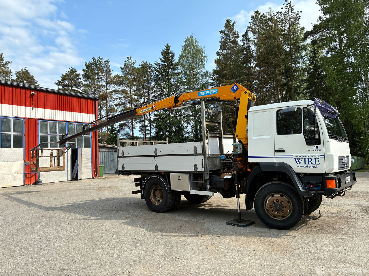 MAN 10.220, 2006 Kuorma-auto 4x4 + Effer 75 nosturi ja henkilönnostokori, Hattula - شاحنة: صورة 3 MAN 10.220, 2006 Kuorma-auto 4x4 + Effer 75 nosturi ja henkilönnostokori, Hattula - شاحنة: صورة 3