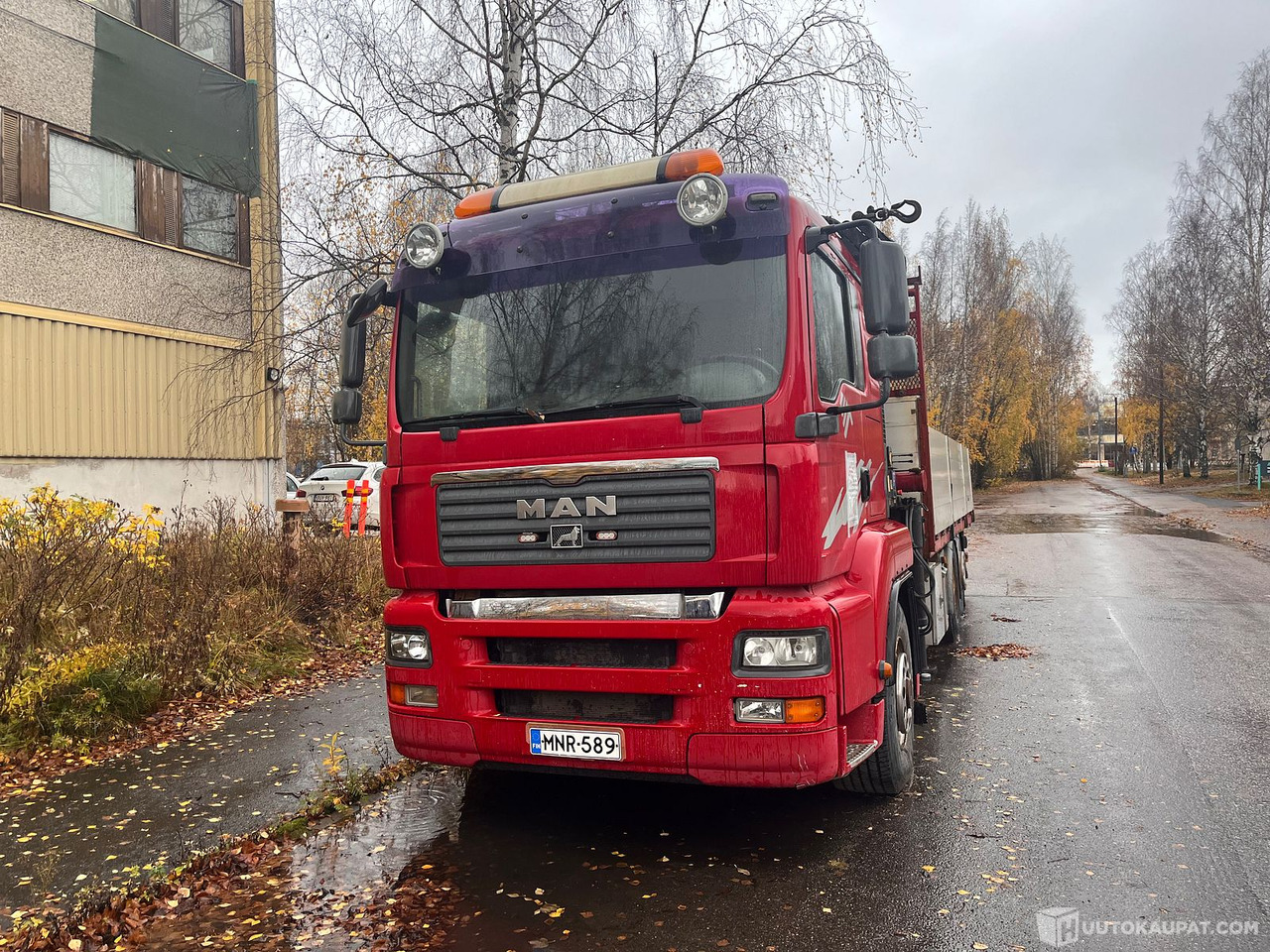 MAN TGA 26.400, kuorma-auto nosturilla, Nosturi kympitetty!, 2008, Helsinki - شاحنات مسطحة, شاحنة كرين: صورة 2 MAN TGA 26.400, kuorma-auto nosturilla, Nosturi kympitetty!, 2008, Helsinki - شاحنات مسطحة, شاحنة كرين: صورة 2