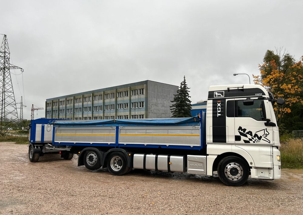MAN TGX Tandem 1m burty TOP KOMPLET / ALUFELGI / zarejestrowany gotowy do pracy / przyczepa 18t / FULL OPCJA / 26.420 26.460 26.500 26.400 26.440 26.480 26.510 460 500 - شاحنات مسطحة: صورة 2 MAN TGX Tandem 1m burty TOP KOMPLET / ALUFELGI / zarejestrowany gotowy do pracy / przyczepa 18t / FULL OPCJA / 26.420 26.460 26.500 26.400 26.440 26.480 26.510 460 500 - شاحنات مسطحة: صورة 2