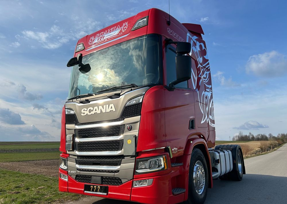 Scania R450 FULL ADR RETARDER ALUFELGI z Niemiec od jedynego właściciela ! HYDRAULIKA spod beczki spożywczej ! / do wywrotu ruchomej podłogi beczki TOP TOP TOP OKAZJA - وحدة جر: صورة 1 Scania R450 FULL ADR RETARDER ALUFELGI z Niemiec od jedynego właściciela ! HYDRAULIKA spod beczki spożywczej ! / do wywrotu ruchomej podłogi beczki TOP TOP TOP OKAZJA - وحدة جر: صورة 1