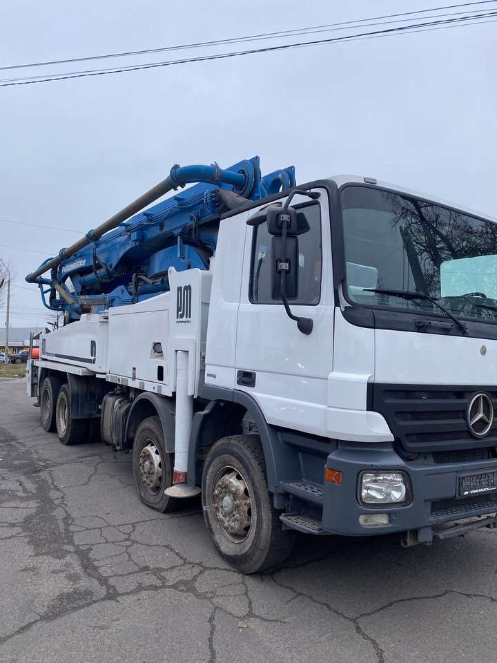 PUTZMEISTER Putzmeister on chassis Mercedes-Benz Actros Putzmeister 42m concrete pump - مضخة خرسانة: صورة 1 PUTZMEISTER Putzmeister on chassis Mercedes-Benz Actros Putzmeister 42m concrete pump - مضخة خرسانة: صورة 1