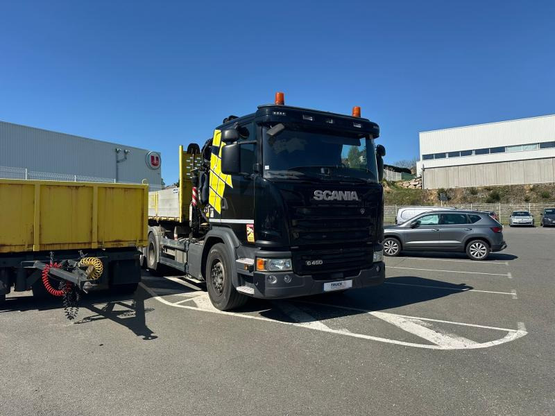Scania G 450 - شاحنات مسطحة, شاحنة كرين: صورة 4 Scania G 450 - شاحنات مسطحة, شاحنة كرين: صورة 4