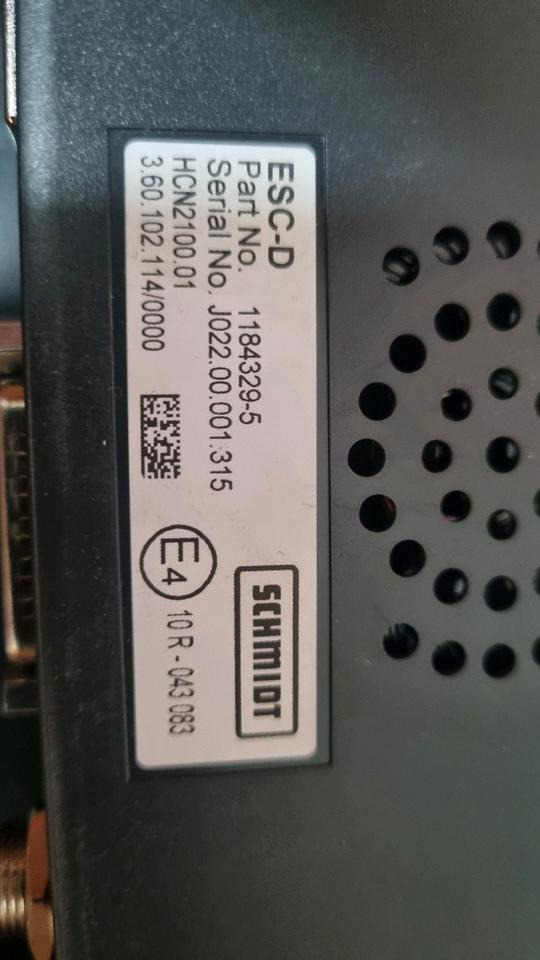 Schmidt Aebi ESC-D Salzstreuer Steuerung Bordcomputer 1184329-5 Bedieeinheit Stratos Salzsilo - وحدة تحكم الكتروني - آلية المنفعة/ مركبة خاصة: صورة 2 Schmidt Aebi ESC-D Salzstreuer Steuerung Bordcomputer 1184329-5 Bedieeinheit Stratos Salzsilo - وحدة تحكم الكتروني - آلية المنفعة/ مركبة خاصة: صورة 2