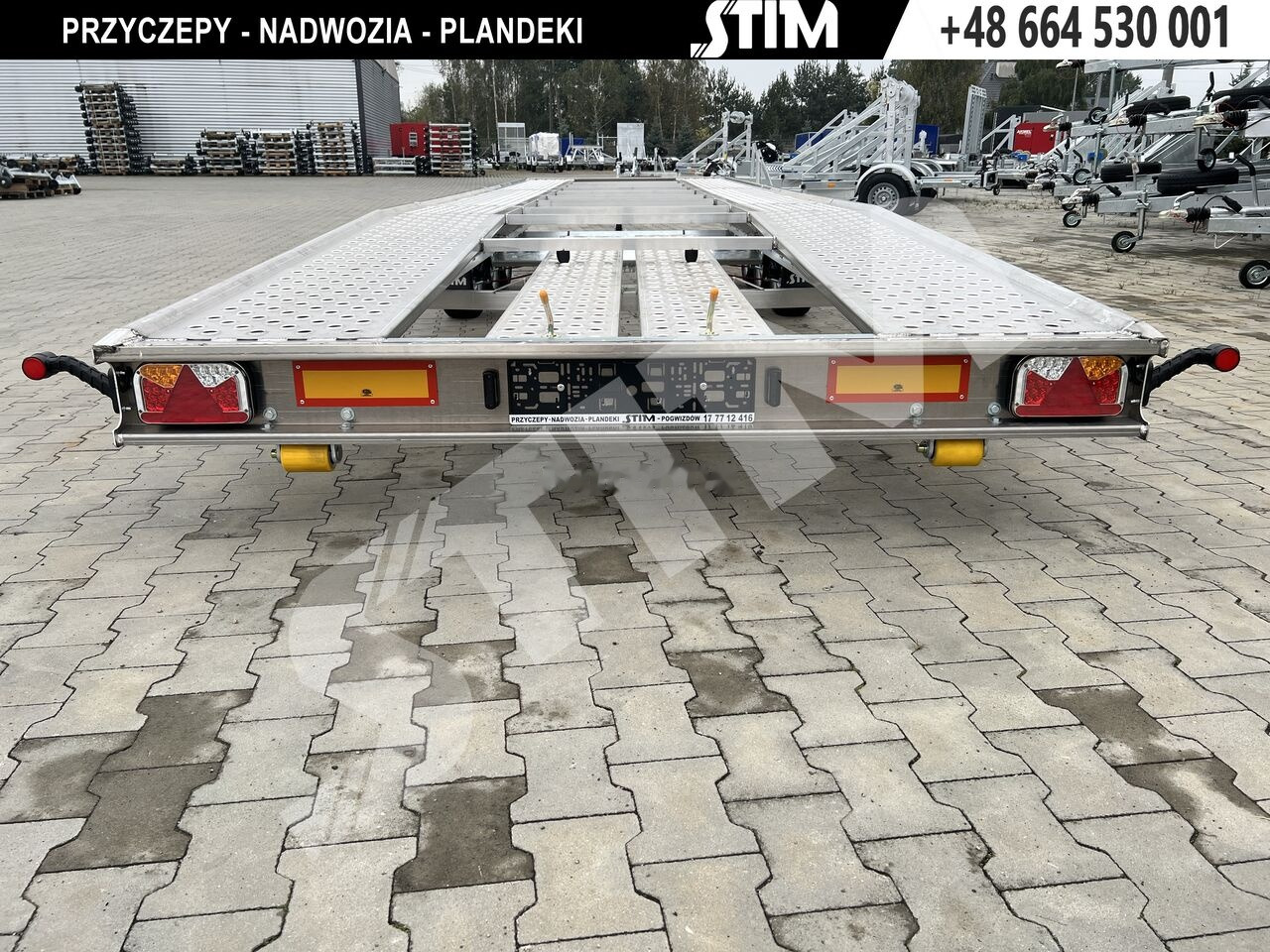 جديدة مقطورة شحن نقل السيارات Stim L23/PP-TS/85-35AL - 195/50R13C: صورة 9