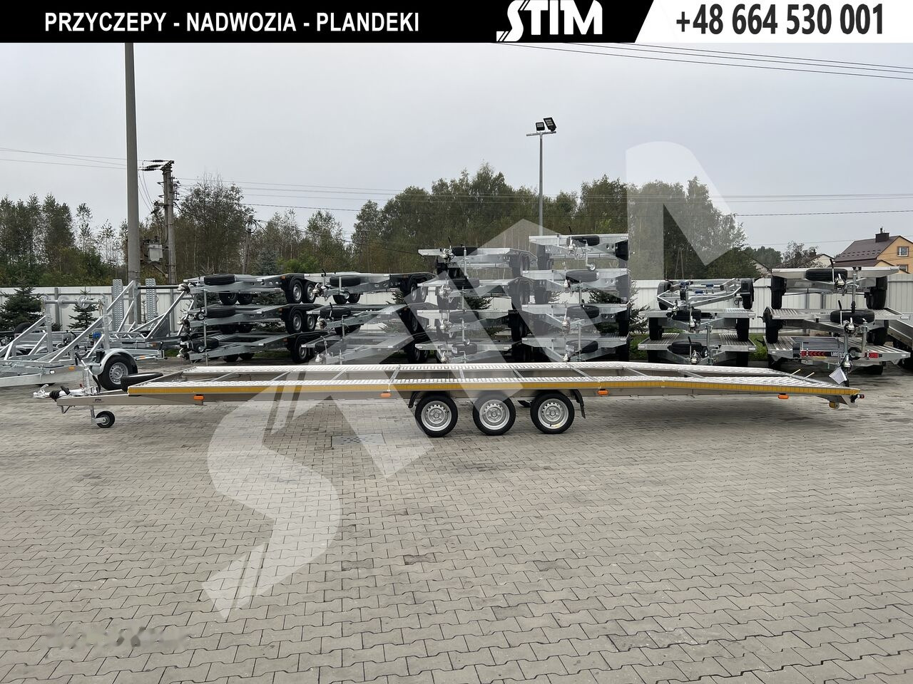 Stim L23/PP-TS/85-35AL - 195/50R13C - مقطورة شحن نقل السيارات: صورة 1 Stim L23/PP-TS/85-35AL - 195/50R13C - مقطورة شحن نقل السيارات: صورة 1