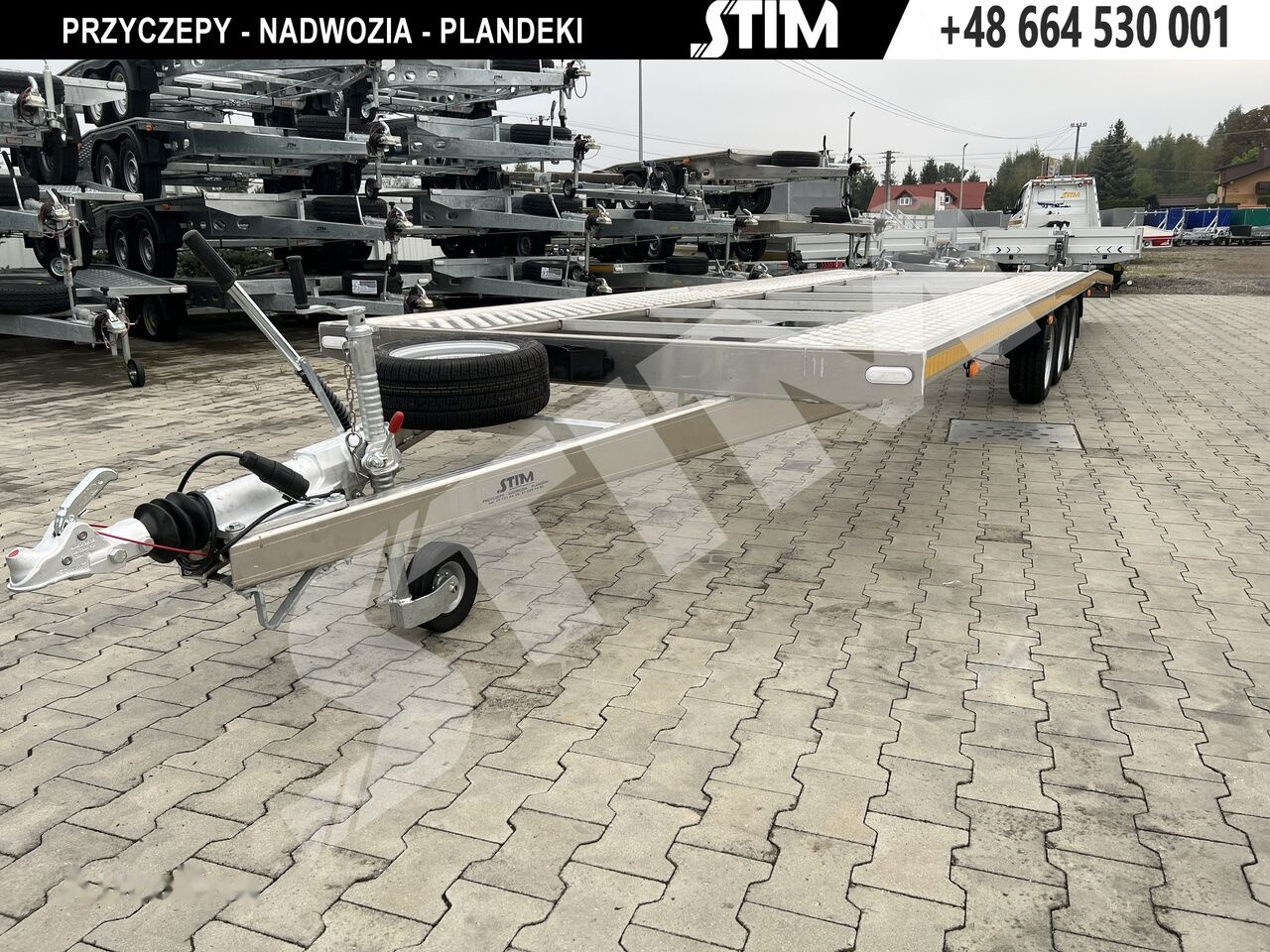 جديدة مقطورة شحن نقل السيارات Stim L23/PP-TS/85-35AL - 195/50R13C: صورة 8