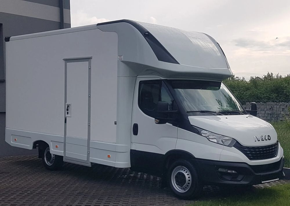 Iveco DAILY KONTENER NISKOPODŁOGOWY 4,43x2,23x2,42 SKLEP BAR FOODTRUCK KAMPER KLIMA - شاحنة مغلقة الصندوق: صورة 1 Iveco DAILY KONTENER NISKOPODŁOGOWY 4,43x2,23x2,42 SKLEP BAR FOODTRUCK KAMPER KLIMA - شاحنة مغلقة الصندوق: صورة 1