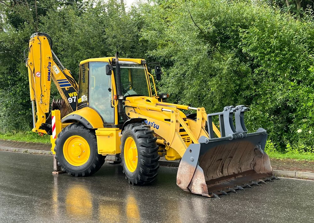 جرافة حفار Komatsu * Koparko Ładowarka * Komatsu WB 97 S Utility *: صورة 1