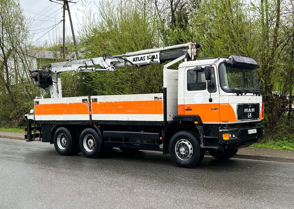 MAN * 27-322 MAN 6x4 * HDS ATLAS 140 * - شاحنة كرين, شاحنات مسطحة: صورة 2 MAN * 27-322 MAN 6x4 * HDS ATLAS 140 * - شاحنة كرين, شاحنات مسطحة: صورة 2