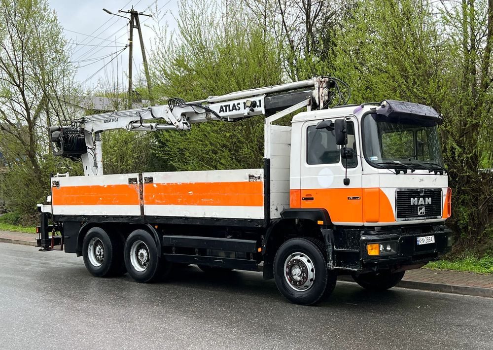MAN 27-322 MAN 6x4 HDS ATLAS 140 - شاحنات مسطحة: صورة 1 MAN 27-322 MAN 6x4 HDS ATLAS 140 - شاحنات مسطحة: صورة 1