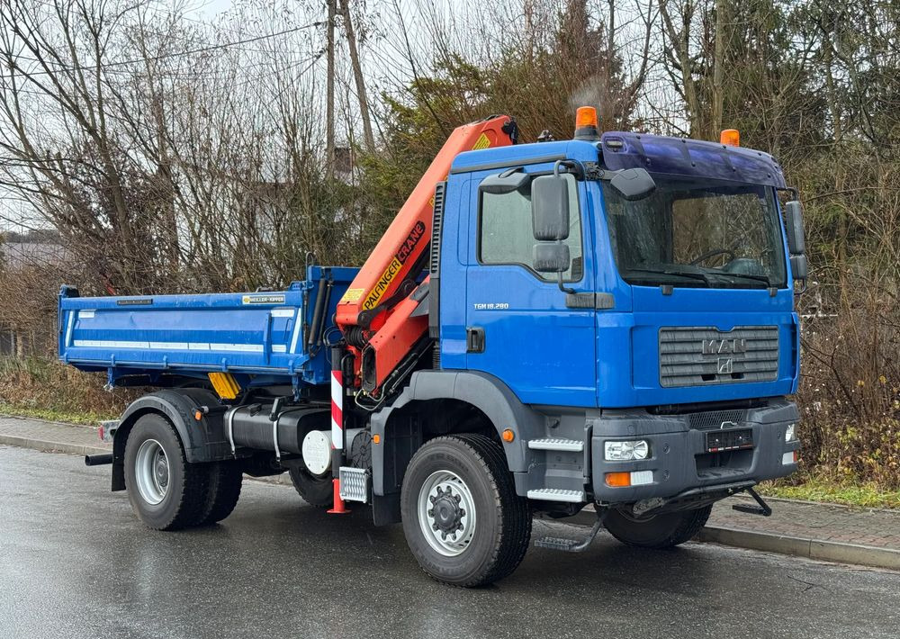 MAN * MAN 18 280 * Kiper Wywrotka * 4x4 * HDS Palfinger 120 STAN BARDZO DOBRY * Sprowadzony - شاحنة قلاب: صورة 2 MAN * MAN 18 280 * Kiper Wywrotka * 4x4 * HDS Palfinger 120 STAN BARDZO DOBRY * Sprowadzony - شاحنة قلاب: صورة 2