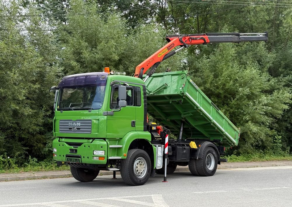 MAN * MAN TGA 18-360 * Kiper Wywrotka * 4x2 * Kran Palfinger PK 9501 Sprowadzony - شاحنة قلاب: صورة 1 MAN * MAN TGA 18-360 * Kiper Wywrotka * 4x2 * Kran Palfinger PK 9501 Sprowadzony - شاحنة قلاب: صورة 1