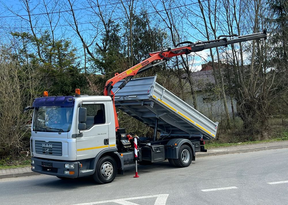 MAN MAN TGL 12-240 Kiper Wywrotka 4x2 Kran PALFINGER PK 12500 BARDZO DOBRY STAN - شاحنة قلاب: صورة 1 MAN MAN TGL 12-240 Kiper Wywrotka 4x2 Kran PALFINGER PK 12500 BARDZO DOBRY STAN - شاحنة قلاب: صورة 1