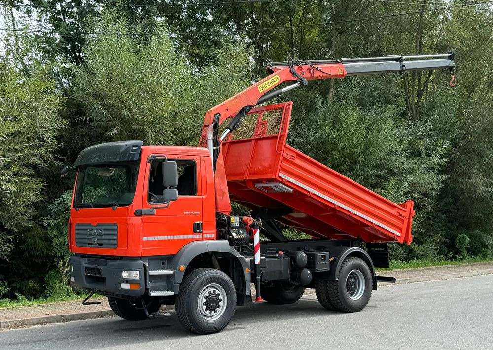 MAN TGM 18-280 MAN 4x4 HDS PALFINGER 105 KIPER WYWROTKA MEILLER BARDZO DOBRY STAN - شاحنة قلاب: صورة 1 MAN TGM 18-280 MAN 4x4 HDS PALFINGER 105 KIPER WYWROTKA MEILLER BARDZO DOBRY STAN - شاحنة قلاب: صورة 1