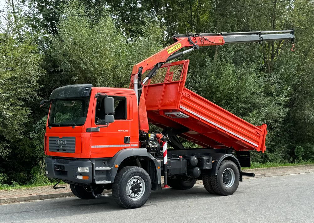 MAN * TGM 18-280 MAN 4x4 HDS Palfinger PK10500 * Kiper Wywrotka * Bardzo Dobry Stan - شاحنة قلاب: صورة 1 MAN * TGM 18-280 MAN 4x4 HDS Palfinger PK10500 * Kiper Wywrotka * Bardzo Dobry Stan - شاحنة قلاب: صورة 1