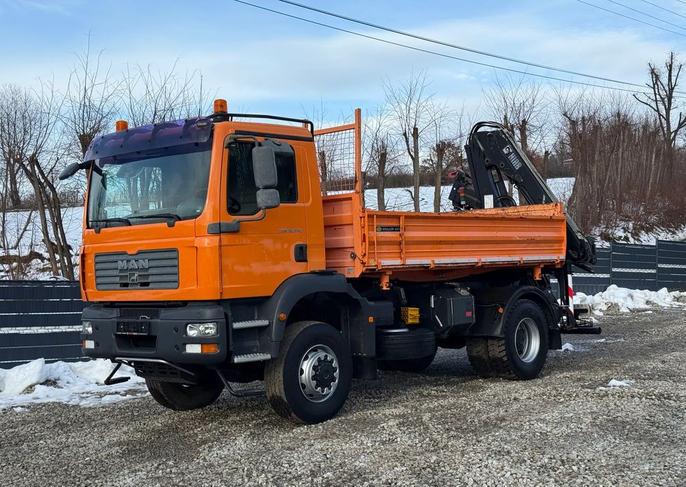 MAN * TGM 18-330 MAN 4x4 HDS Hiab 122 * Kiper Wywrotka * Bardzo Dobry Stan - شاحنة قلاب: صورة 2 MAN * TGM 18-330 MAN 4x4 HDS Hiab 122 * Kiper Wywrotka * Bardzo Dobry Stan - شاحنة قلاب: صورة 2