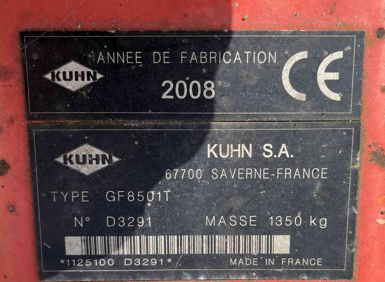 Kuhn GF 8501T Tedder Schudder Kreiselheuer weidebouwmachines - آلة تيبيس العشب/ آلة جمع العشب: صورة 4 Kuhn GF 8501T Tedder Schudder Kreiselheuer weidebouwmachines - آلة تيبيس العشب/ آلة جمع العشب: صورة 4
