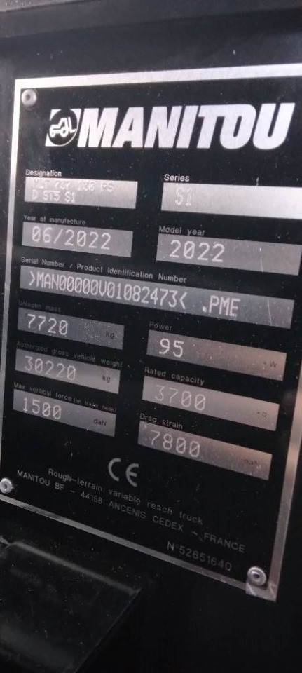 جديدة رافعة تلسكوبية Manitou MLT 737 130 PS+ 2022: صورة 11