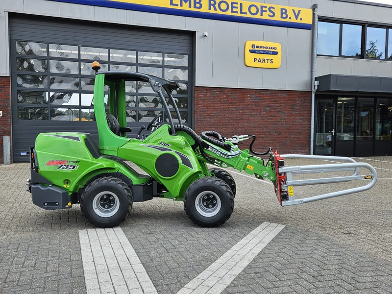 Avant Mini-shovel 735i met Kemp balenklem - اللودر المجنزر صغير: صورة 3 Avant Mini-shovel 735i met Kemp balenklem - اللودر المجنزر صغير: صورة 3