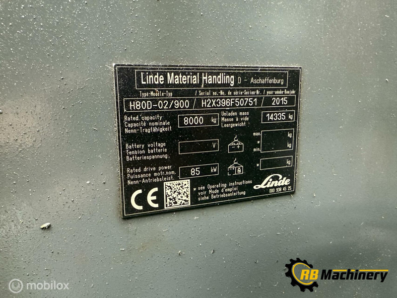 Linde H80-02/900 - رافعة شوكية: صورة 4 Linde H80-02/900 - رافعة شوكية: صورة 4