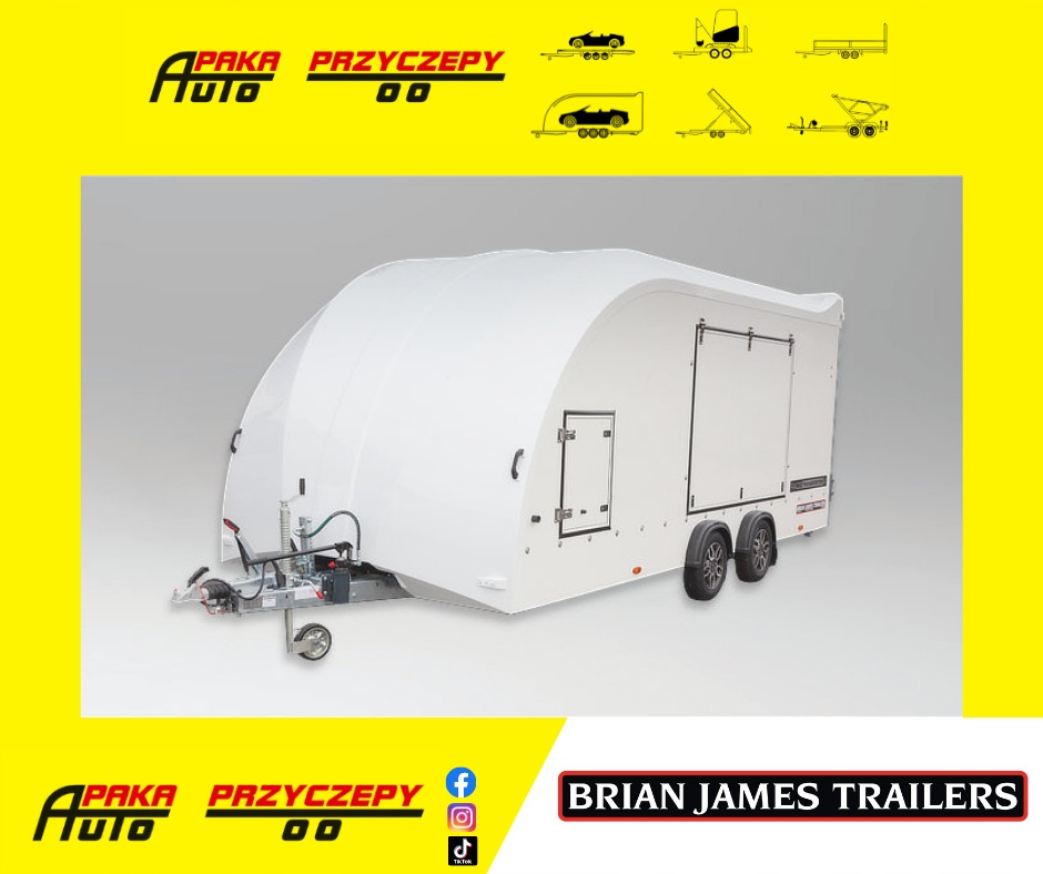 LAWETA ZAMKNIĘTA BJT RACE TRANSPORTER 4 - U NAS KOLOR CZARNY OD RĘKI / BJT RACE TRANSPORTER 4 CLOSED TRAILER - AVAILABLE IN BLACK NOW - مقطورة شحن نقل السيارات: صورة 2 LAWETA ZAMKNIĘTA BJT RACE TRANSPORTER 4 - U NAS KOLOR CZARNY OD RĘKI / BJT RACE TRANSPORTER 4 CLOSED TRAILER - AVAILABLE IN BLACK NOW - مقطورة شحن نقل السيارات: صورة 2