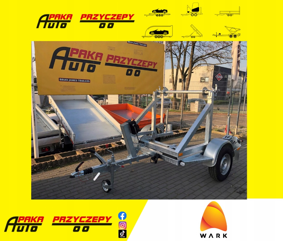 PRZYCZEPA KABLOWA POD BĘBEN KABLOWY DO KABLI / CABLE TRAILER FOR CABLE DRUMS - مقطورة بكرة الكابل: صورة 1 PRZYCZEPA KABLOWA POD BĘBEN KABLOWY DO KABLI / CABLE TRAILER FOR CABLE DRUMS - مقطورة بكرة الكابل: صورة 1