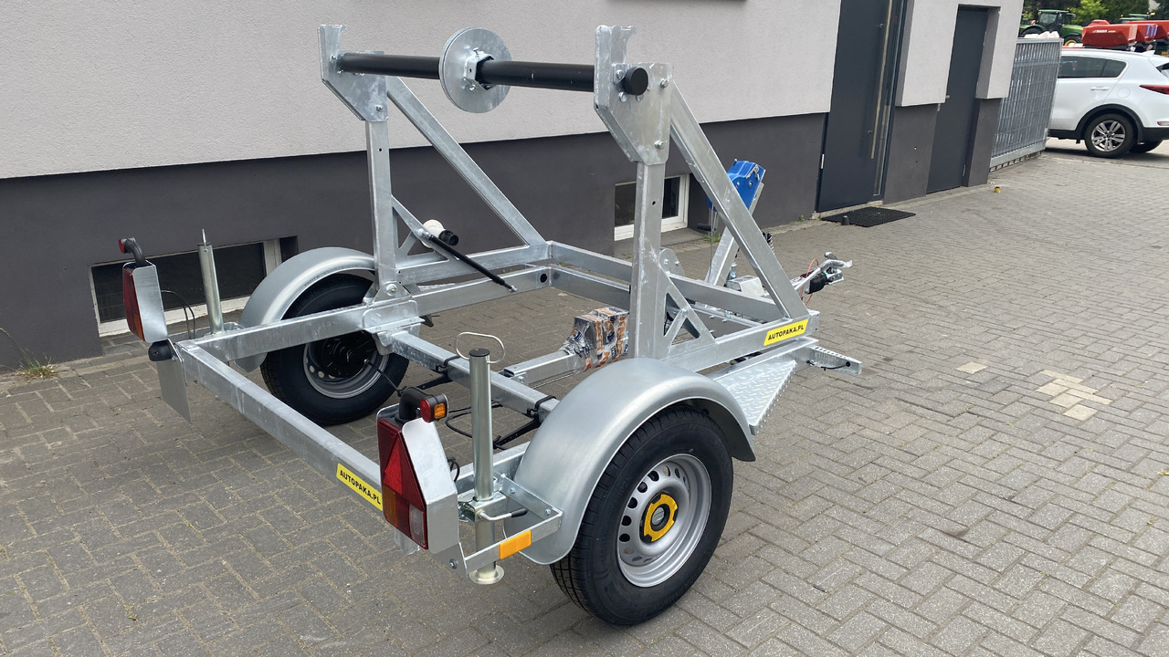 PRZYCZEPA KABLOWA POD BĘBEN KABLOWY ŚWIATŁOWÓD / CABLE TRAILER FOR FIBER OPTIC CABLE DRUM - مقطورة بكرة الكابل: صورة 5 PRZYCZEPA KABLOWA POD BĘBEN KABLOWY ŚWIATŁOWÓD / CABLE TRAILER FOR FIBER OPTIC CABLE DRUM - مقطورة بكرة الكابل: صورة 5