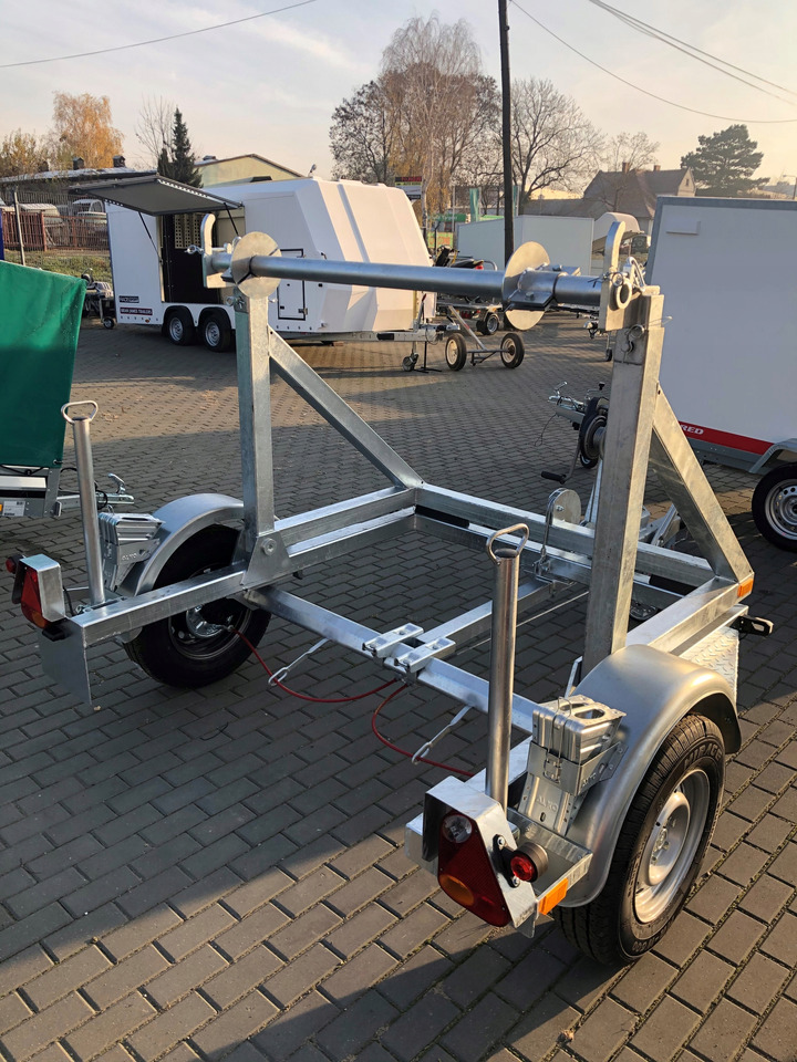 PRZYCZEPA KABLOWA POD BĘBEN KABLOWY ŚWIATŁOWÓD / CABLE TRAILER FOR FIBER OPTIC CABLE DRUM - مقطورة بكرة الكابل: صورة 4 PRZYCZEPA KABLOWA POD BĘBEN KABLOWY ŚWIATŁOWÓD / CABLE TRAILER FOR FIBER OPTIC CABLE DRUM - مقطورة بكرة الكابل: صورة 4
