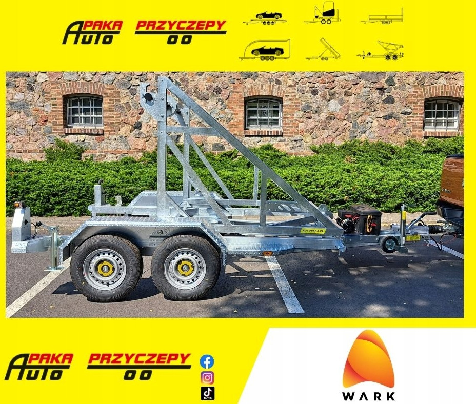 PRZYCZEPA KABLOWA Z WCIĄGARKĄ ELEKTRYCZNĄ 4530 KG, DMC 3500 KG / CABLE TRAILER WITH ELECTRIC WINCH 4530 KG, DMC 3500 KG - مقطورة بكرة الكابل: صورة 1 PRZYCZEPA KABLOWA Z WCIĄGARKĄ ELEKTRYCZNĄ 4530 KG, DMC 3500 KG / CABLE TRAILER WITH ELECTRIC WINCH 4530 KG, DMC 3500 KG - مقطورة بكرة الكابل: صورة 1