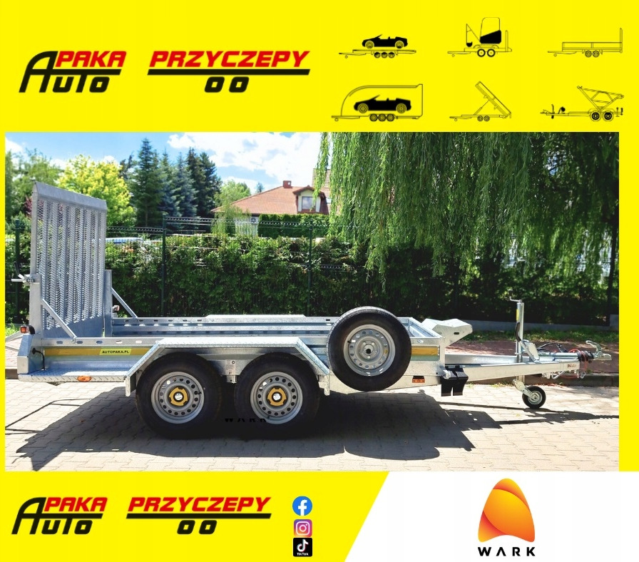 PRZYCZEPA LAWETA DO MINIKOPARKI POD KOPARKĘ z rampą 2700KG / TRAILER FOR MINI EXCAVATOR WITH RAMP 2700KG - مقطورة لنقل المعدات: صورة 1 PRZYCZEPA LAWETA DO MINIKOPARKI POD KOPARKĘ z rampą 2700KG / TRAILER FOR MINI EXCAVATOR WITH RAMP 2700KG - مقطورة لنقل المعدات: صورة 1