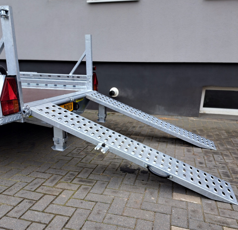 جديدة مقطورة لنقل المعدات PRZYCZEPA LAWETA DO MINIKOPARKI Z NAJAZDAMI STALOWYMI, DMC 2700 KG / MINI EXCAVATOR TRANSPORTER TRAILER WITH STEEL RAMPS, DMC 2700 KG: صورة 9