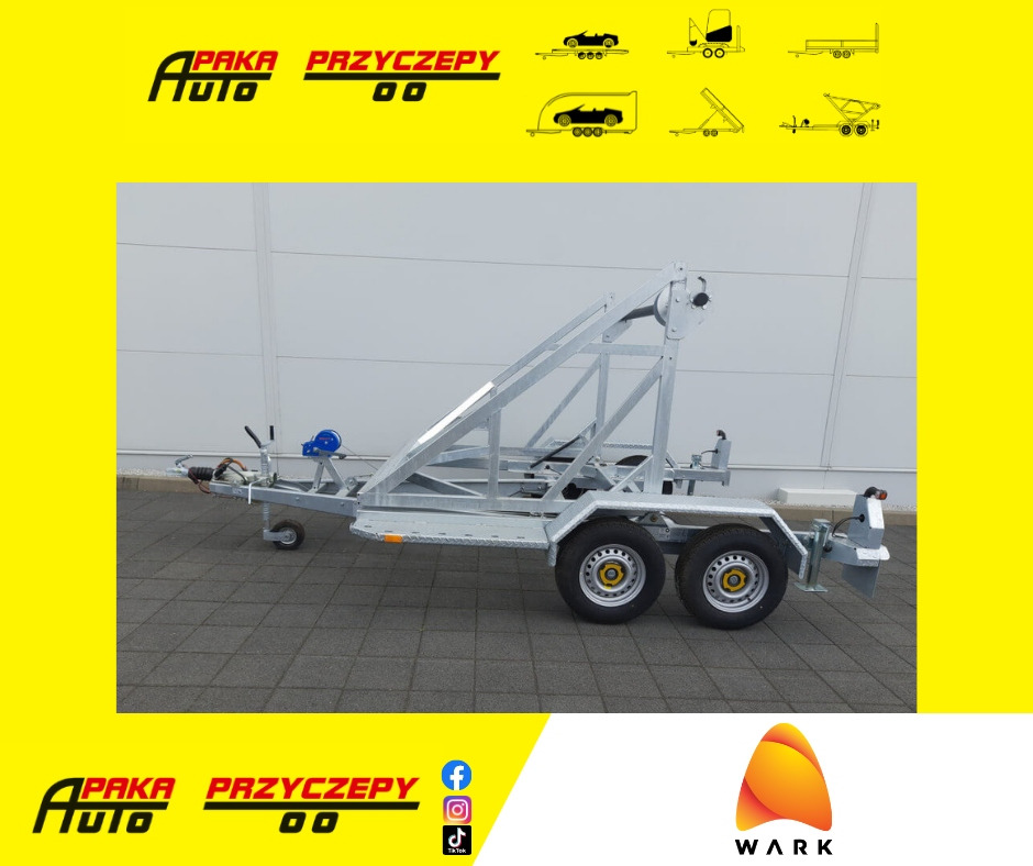 PRZYCZEPA WARK KABLOWA POD BĘBEN KABLOWY DMC 2700KG / WARK Cable Trailer for Cable Drum DMC 2700KG - مقطورة بكرة الكابل: صورة 1 PRZYCZEPA WARK KABLOWA POD BĘBEN KABLOWY DMC 2700KG / WARK Cable Trailer for Cable Drum DMC 2700KG - مقطورة بكرة الكابل: صورة 1
