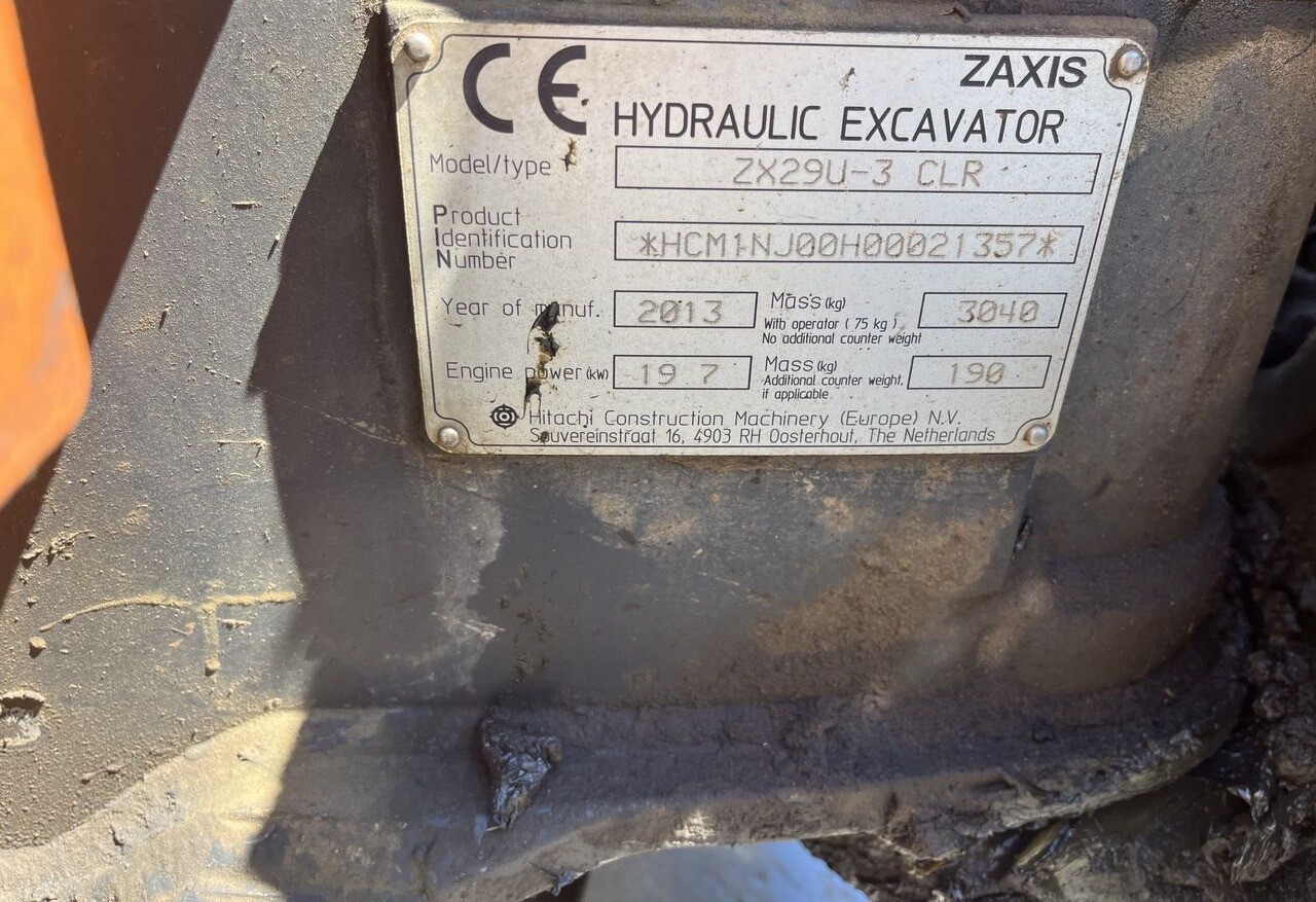 Hitachi ZX29 - حفارة مُصَّغرة: صورة 5 Hitachi ZX29 - حفارة مُصَّغرة: صورة 5