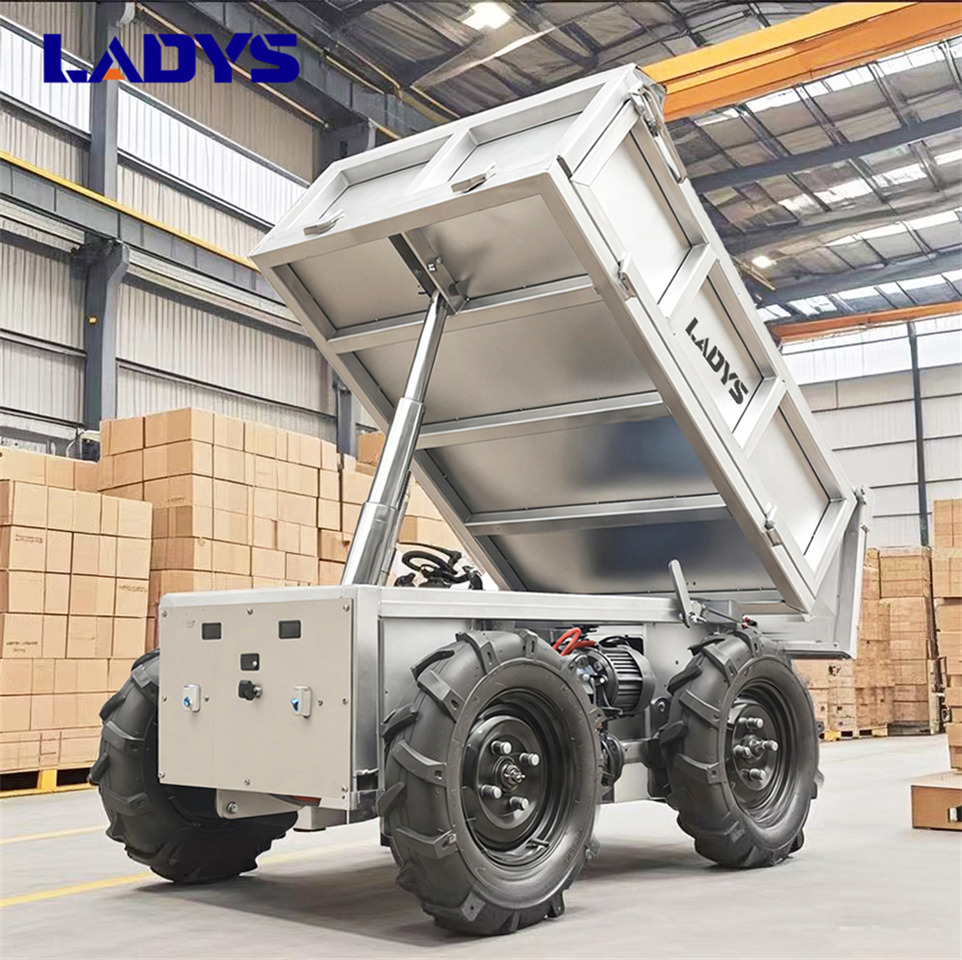LADYS Electric Remote Control Transporter Agricultural Orchard Farm Electric Utv Dump Trailer Material Handling Equipment All Terrain Transport Vehicle - مركبة لجميع التضاريس: صورة 4 LADYS Electric Remote Control Transporter Agricultural Orchard Farm Electric Utv Dump Trailer Material Handling Equipment All Terrain Transport Vehicle - مركبة لجميع التضاريس: صورة 4