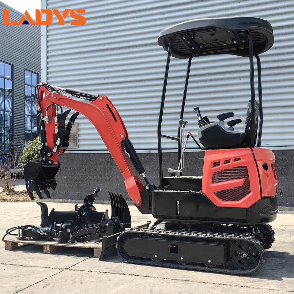 LADYS Mini Excavator Digger Miniexcavadora EPA Kubota Engine Chinese LADYS DY18 Mini Excavator For Sale With Mini Excavator Attachment Set - حفارة مُصَّغرة: صورة 1 LADYS Mini Excavator Digger Miniexcavadora EPA Kubota Engine Chinese LADYS DY18 Mini Excavator For Sale With Mini Excavator Attachment Set - حفارة مُصَّغرة: صورة 1
