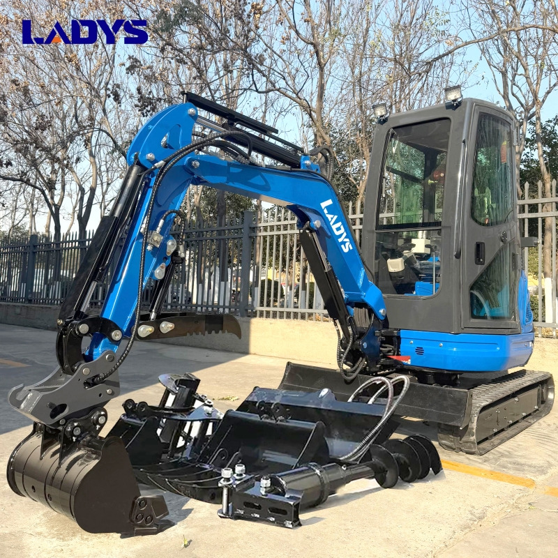 LADYS DY25U Mini Excavator Digger Miniexcavadora EPA Kubota Engine Mini Excavator For Sale With Mini Excavator Attachment Set - حفار زحاف: صورة 1 LADYS DY25U Mini Excavator Digger Miniexcavadora EPA Kubota Engine Mini Excavator For Sale With Mini Excavator Attachment Set - حفار زحاف: صورة 1