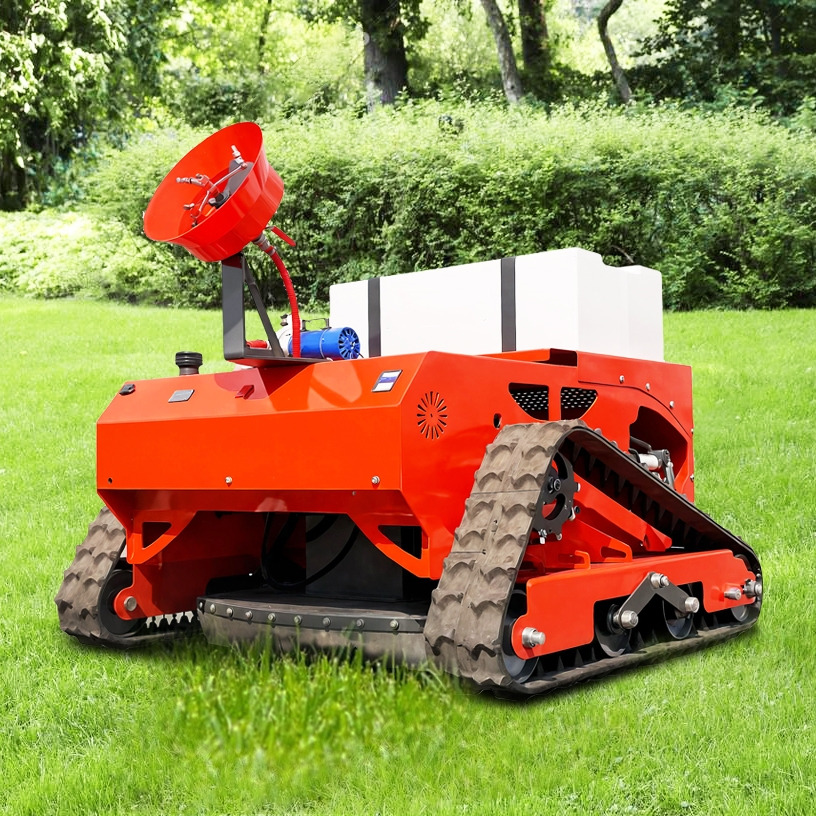 LEZUM LD1000 Electric Remote Control Multi-Function Lawn Mower All-Terrain Agricultural Sprayers Pesticide Spraying Mower Gas Gasoline Track Crawler Lawn Mower - جزازة أعشاب الحدائق: صورة 3 LEZUM LD1000 Electric Remote Control Multi-Function Lawn Mower All-Terrain Agricultural Sprayers Pesticide Spraying Mower Gas Gasoline Track Crawler Lawn Mower - جزازة أعشاب الحدائق: صورة 3