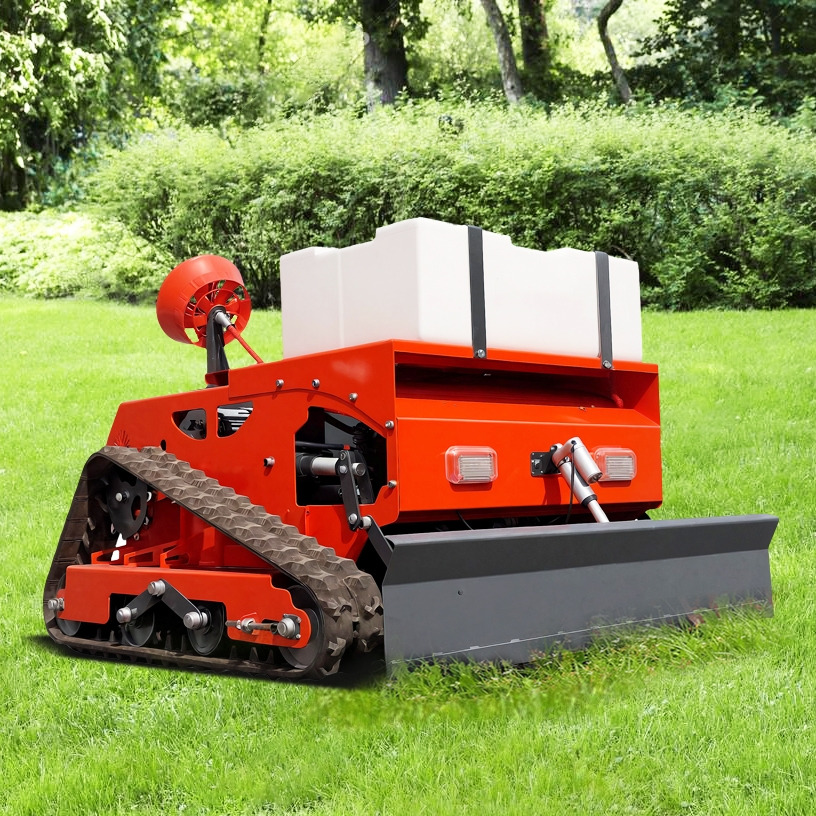 LEZUM LD1000 Electric Remote Control Multi-Function Lawn Mower All-Terrain Agricultural Sprayers Pesticide Spraying Mower Gas Gasoline Track Crawler Lawn Mower - جزازة أعشاب الحدائق: صورة 5 LEZUM LD1000 Electric Remote Control Multi-Function Lawn Mower All-Terrain Agricultural Sprayers Pesticide Spraying Mower Gas Gasoline Track Crawler Lawn Mower - جزازة أعشاب الحدائق: صورة 5