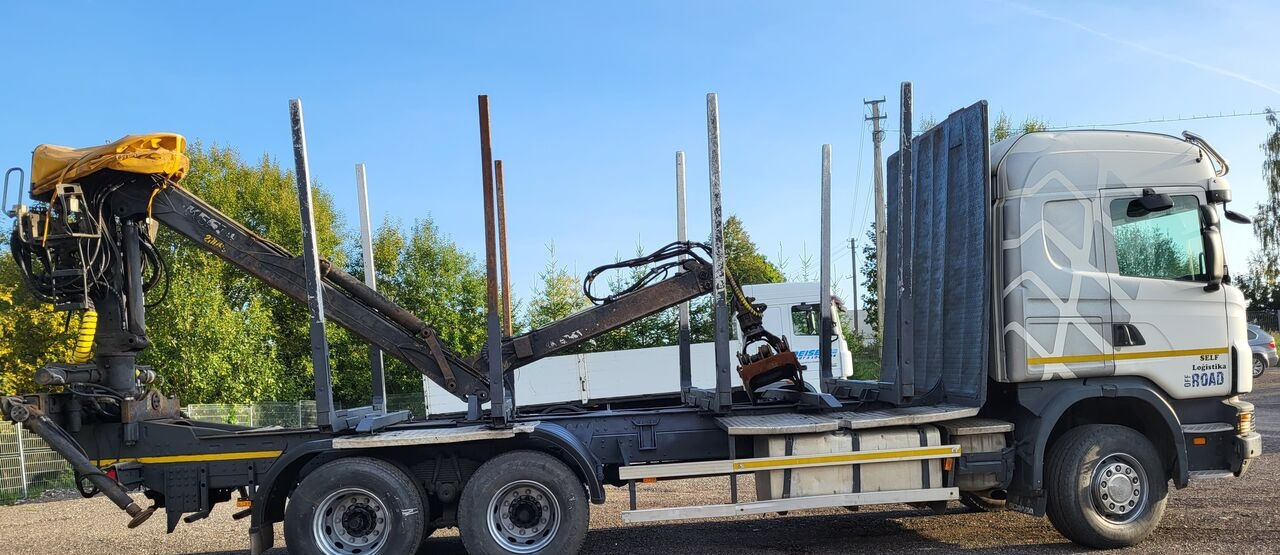 Scania G480 - شاحنة قطع الأشجار, شاحنة كرين: صورة 4 Scania G480 - شاحنة قطع الأشجار, شاحنة كرين: صورة 4