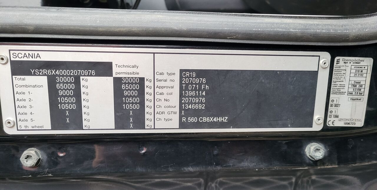 شاحنة قلاب Scania R560 6X4: صورة 24