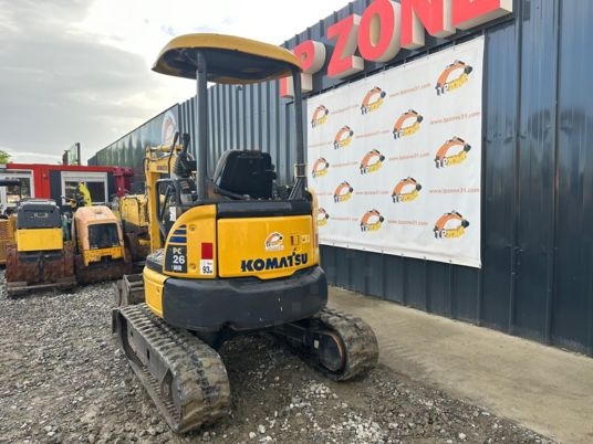 Komatsu PC26MR-3  à 19900€ HT - حفارة مُصَّغرة: صورة 4 Komatsu PC26MR-3  à 19900€ HT - حفارة مُصَّغرة: صورة 4