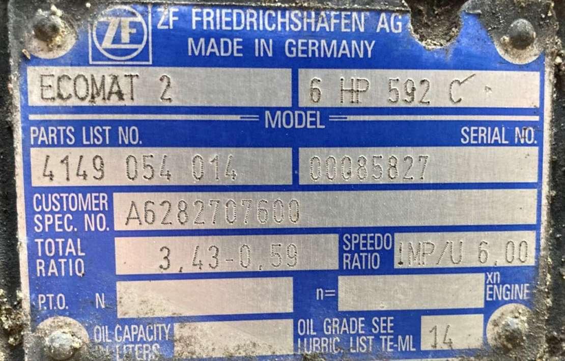 ZF Getriebe ZF 6HP 592C 6HP592C 4149054014 Mercedes Citaro Ecomat 2 - صندوق التروس - حافلة: صورة 2 ZF Getriebe ZF 6HP 592C 6HP592C 4149054014 Mercedes Citaro Ecomat 2 - صندوق التروس - حافلة: صورة 2