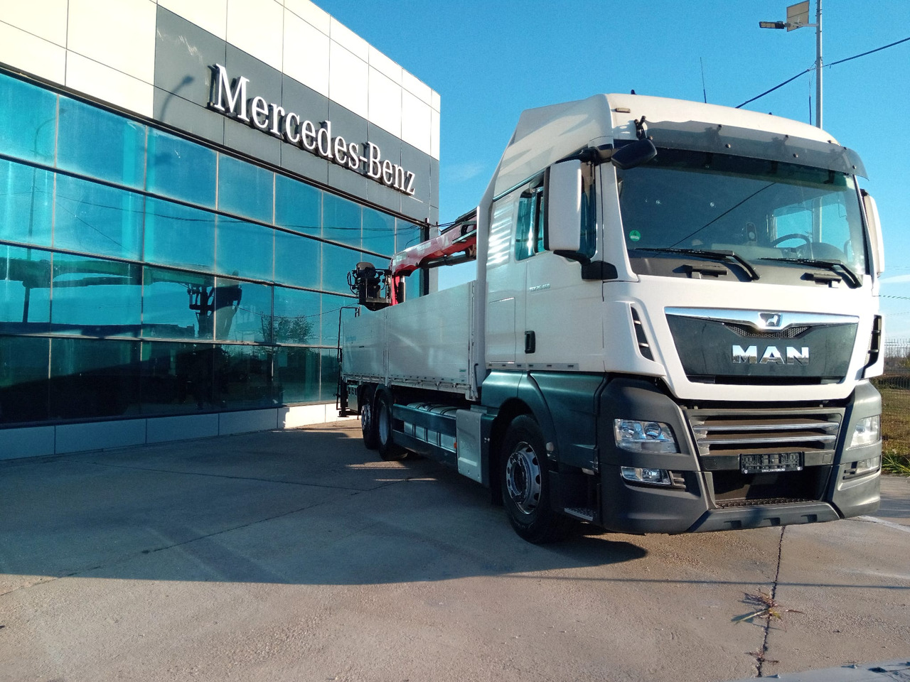 MAN TGX 26.460 6×2, Palfinger Crane PK 18001L - شاحنات مسطحة, شاحنة كرين: صورة 1 MAN TGX 26.460 6×2, Palfinger Crane PK 18001L - شاحنات مسطحة, شاحنة كرين: صورة 1