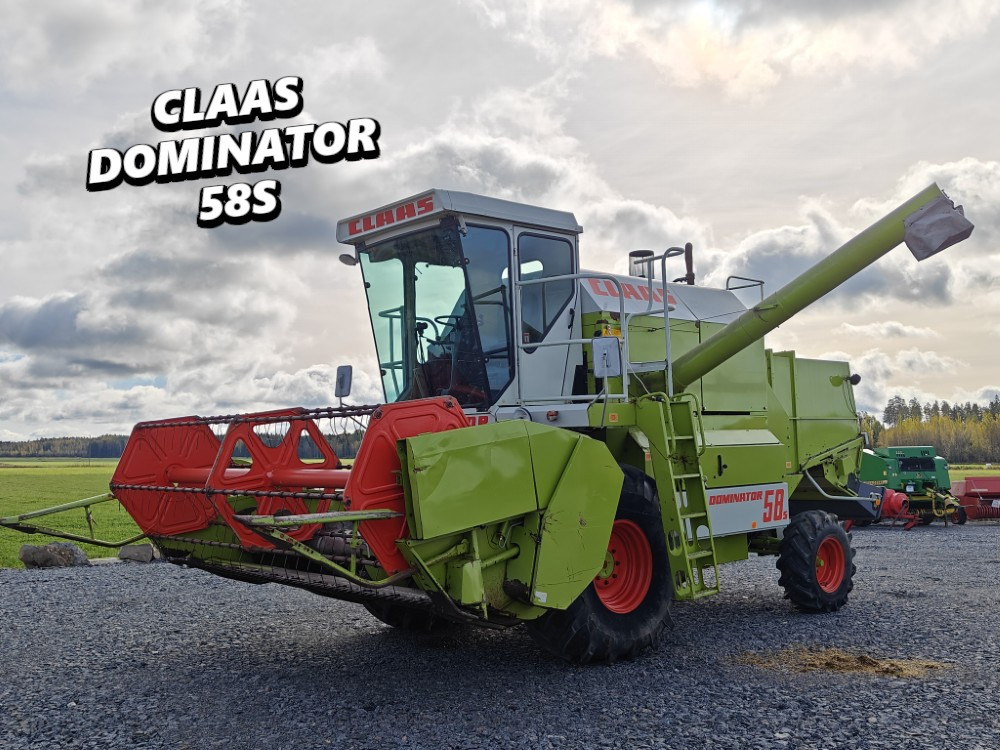 Claas Dominator 58S, 6-sylinterinen Hydraulinen torvi, ruumenlevitin, katso video! - حصادة موحَّدة: صورة 1 Claas Dominator 58S, 6-sylinterinen Hydraulinen torvi, ruumenlevitin, katso video! - حصادة موحَّدة: صورة 1