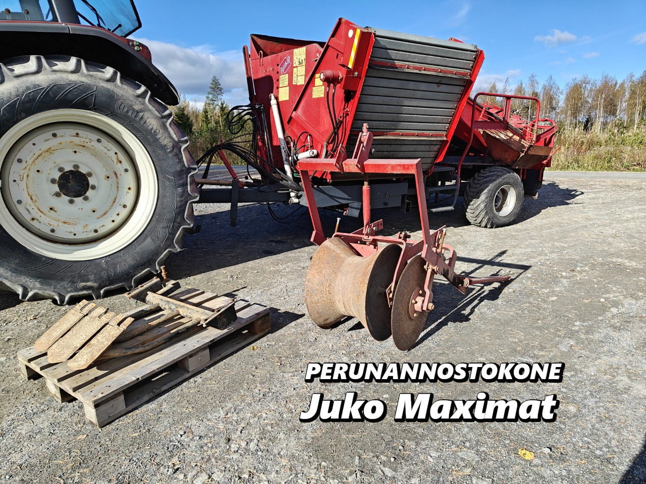 Juko Maximat perunan tai sipulin nostokone Katso video! - حصادة البطاطس: صورة 1 Juko Maximat perunan tai sipulin nostokone Katso video! - حصادة البطاطس: صورة 1