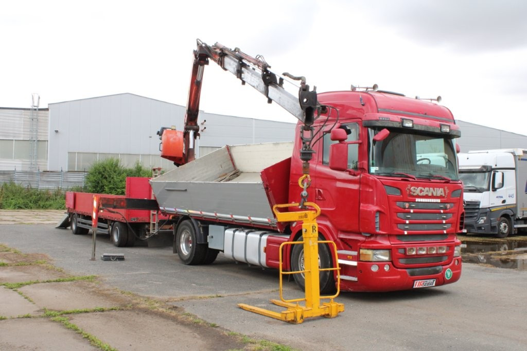 SCANIA R480 PALFINGER PK16000, EURO 5, CRANE FORKS - شاحنة قلاب, شاحنة كرين: صورة 1 SCANIA R480 PALFINGER PK16000, EURO 5, CRANE FORKS - شاحنة قلاب, شاحنة كرين: صورة 1