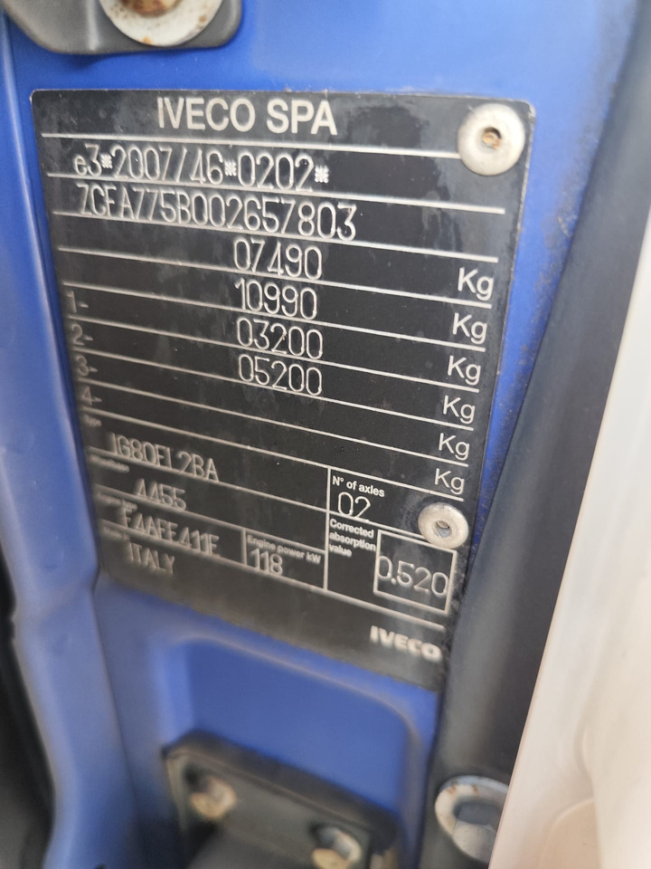 IVECO EUROCARGO 75-160 - شاحنة هيكل كابينة, شاحنة كرين: صورة 2 IVECO EUROCARGO 75-160 - شاحنة هيكل كابينة, شاحنة كرين: صورة 2