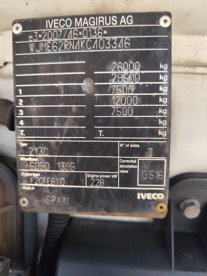 IVECO STRALIS AD 260S31 Y/P - شاحنة هيكل كابينة: صورة 2 IVECO STRALIS AD 260S31 Y/P - شاحنة هيكل كابينة: صورة 2