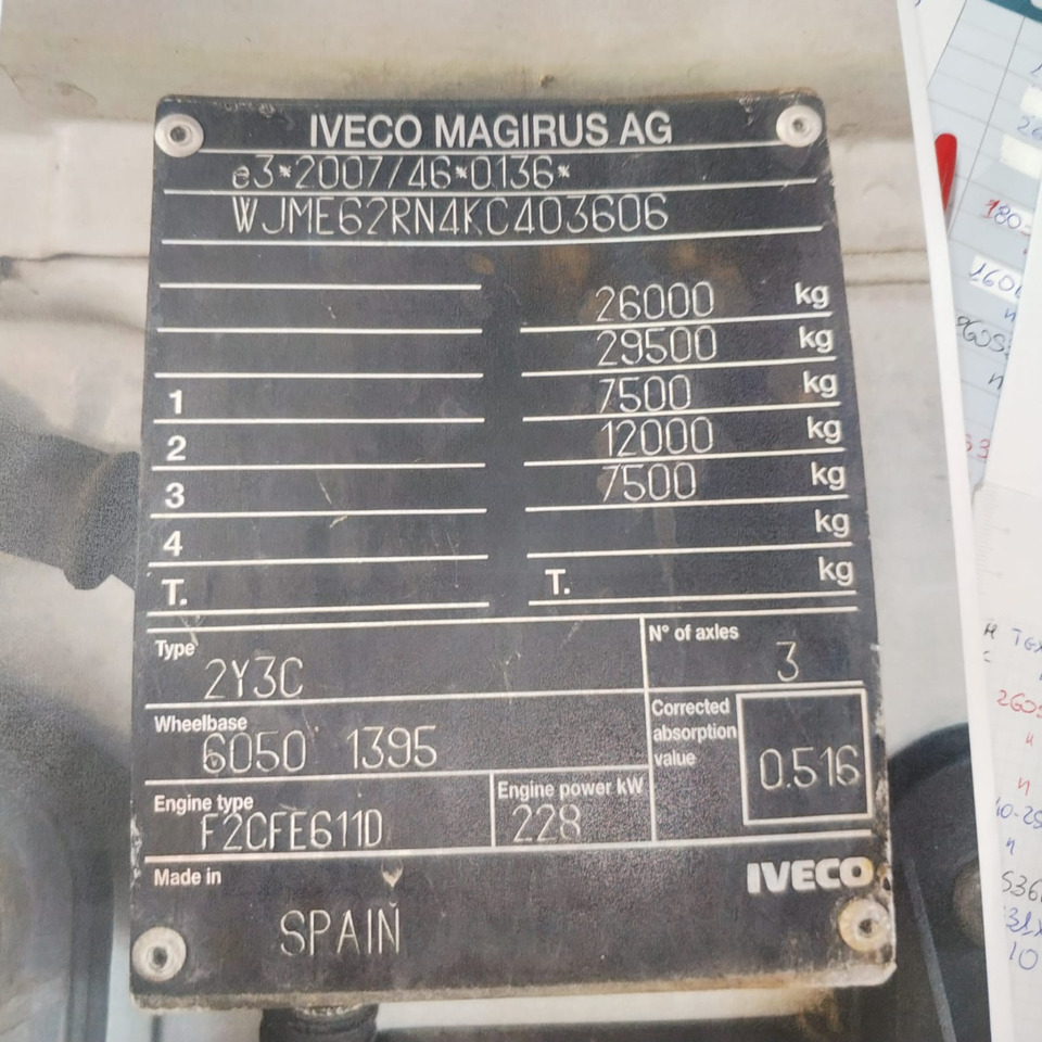 IVECO STRALIS AD 260S31 Y/P - شاحنة هيكل كابينة: صورة 3 IVECO STRALIS AD 260S31 Y/P - شاحنة هيكل كابينة: صورة 3